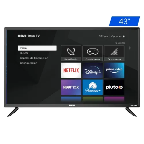 Pantalla RCA LED Smart FHD Roku TV 43 Pulgadas