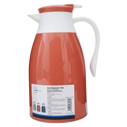 Jarra Termica Plastica Con Interior Vidr