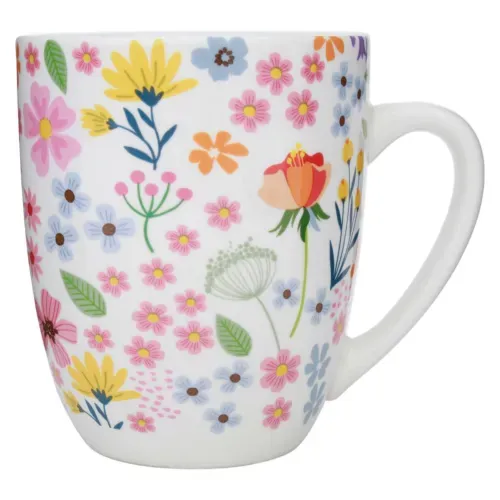 Taza de porcelana Mainstays con diseño de Jardín - 12 oz