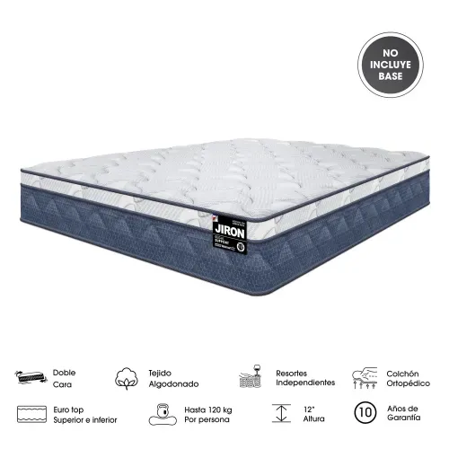 Colchón Jiron hybrido 360 tamaño matrimonial