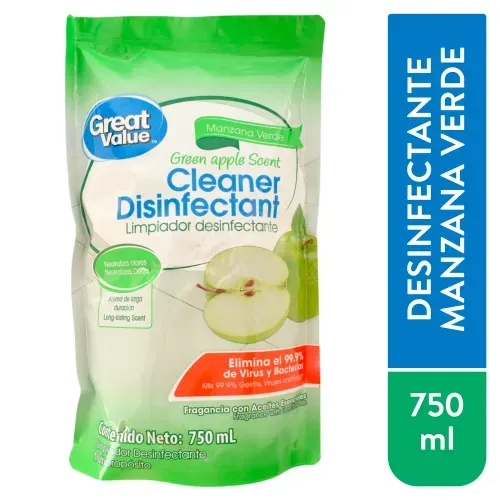 Great Value Desinfect Manzana Verd 750ml
