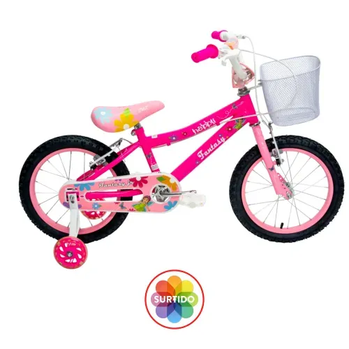 Bicicleta niña fantasy # 16 edad 5 a 7 años