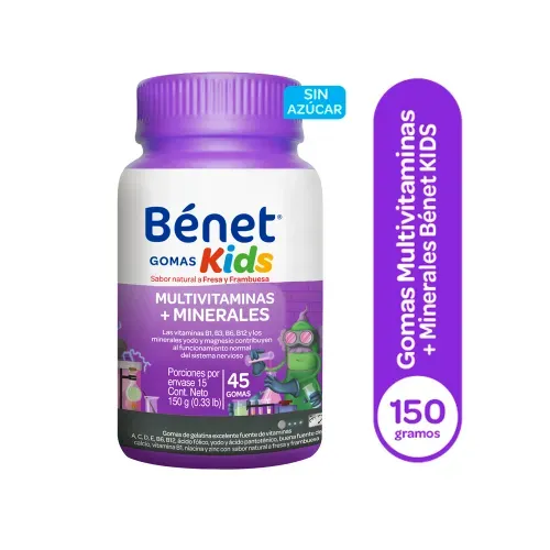 Gomas Bénet Kids Multivitaminas + Minerales - 150 g