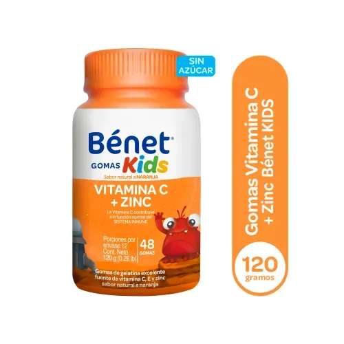 Gomas Bénet Kids Vitamina C + Zinc - 120 g