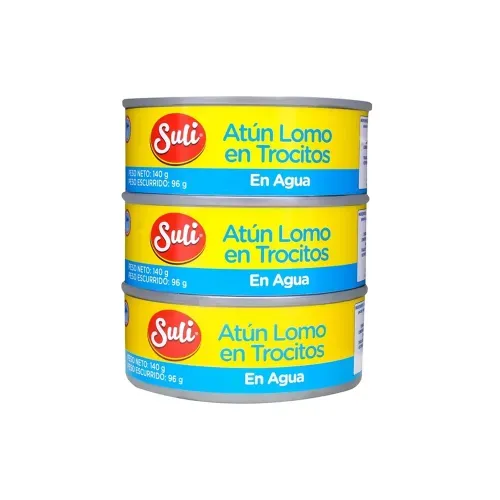 Atún Suli Trocitos En Agua 3 Pack - 420 g