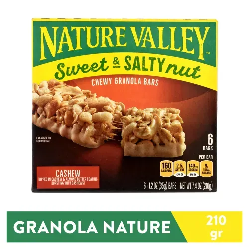 Barra Nature Valley granola dulce y salada masticable - 210 g