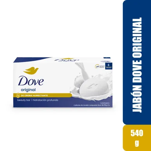 Jabón Dove Original 6 Pack - 540 g