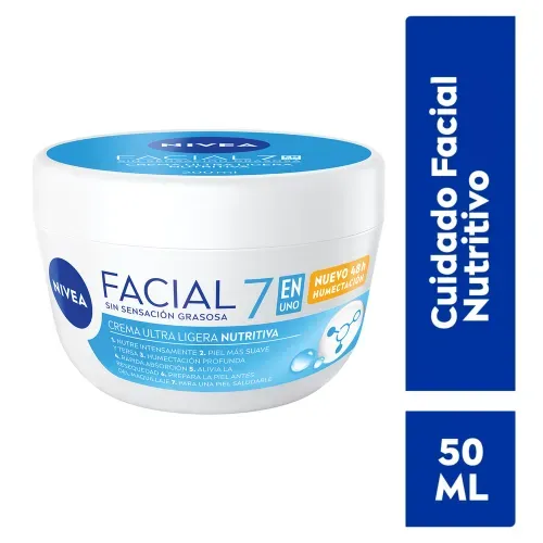 Crema Facial Nivea 7 En 1 Nutritivo -50ml