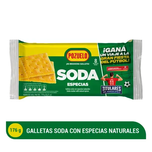 Galletas Pozuelo Soda Especias - 176 g