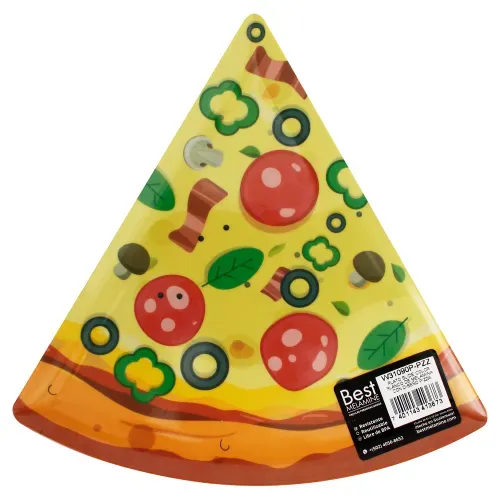 Plato Best Melamine En Forma De Pizza