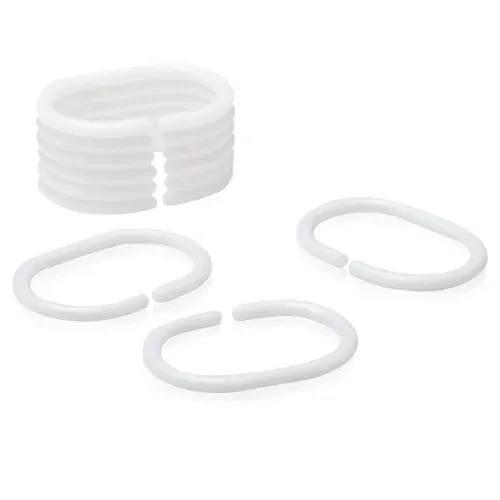 Ganchos Para Cortina Haus Plástico Blancos