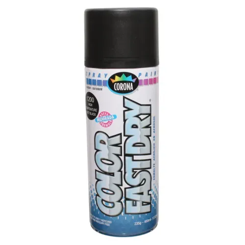 Spray Color Fd Temp Matt Black Corona
