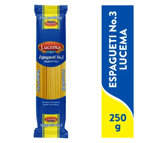 Pasta Espagueti Lucema No.3 - 250 g