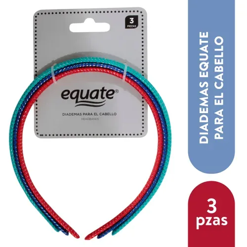 Diadema Equate Para Cabello 3 Piezas