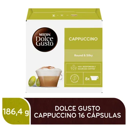 Café Nescafé Dolce Gusto Cappuccino 16 Cápsulas - 186.4 g