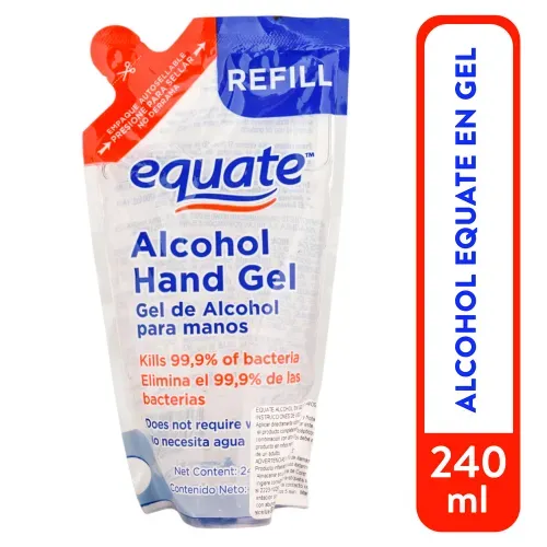 Alcohol Equate en gel para manos - 240 ml