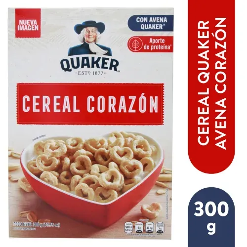 Cereal Quaker Avena Corazón - 300 g