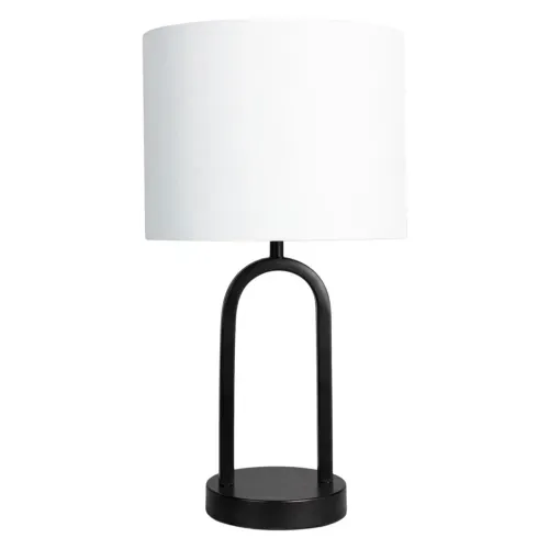 Ht Lampara Mesa Negra 42cm