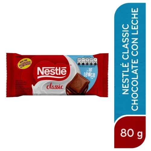 Chocolate Nestlé Classic con Leche - 80 g