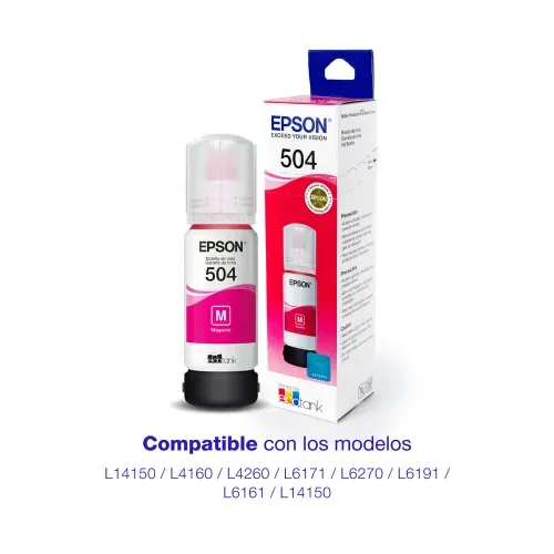 Botella Tinta Epson Magenta T504