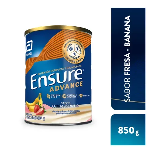 Complemento Ensure Advance® Fresa Banana - 850 g