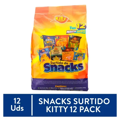 Kitty Surt Snacks 12 Unidades 330g