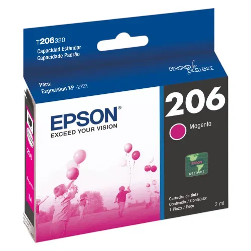 Botella de tinta Epson T206M color magenta