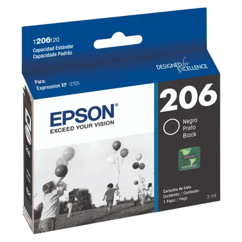 Botella de tinta Epson T206 color negro