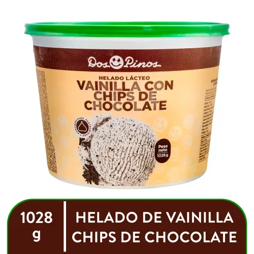 Helado Dos Pinos Sabor Vainilla Con Chips De Chocolate - 1028g
