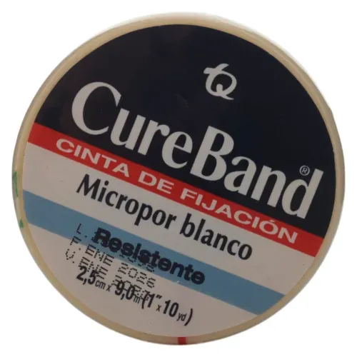 Microporo Cureband Blanco 1x10yd Unidad