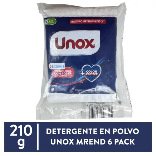 Detergent Polvo Unox Mrend 6pack 35g
