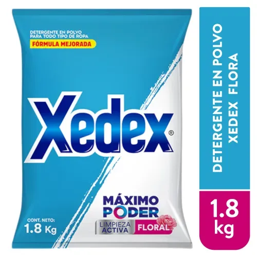 Detergente en polvo Xedex maximo poder Floral - 1.8 kg