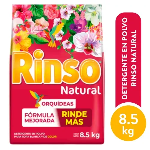 Deterg Polvo Rinso Natural Orquid 8500g