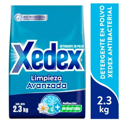 Deterg Polvo Xedex Antibac 2300g