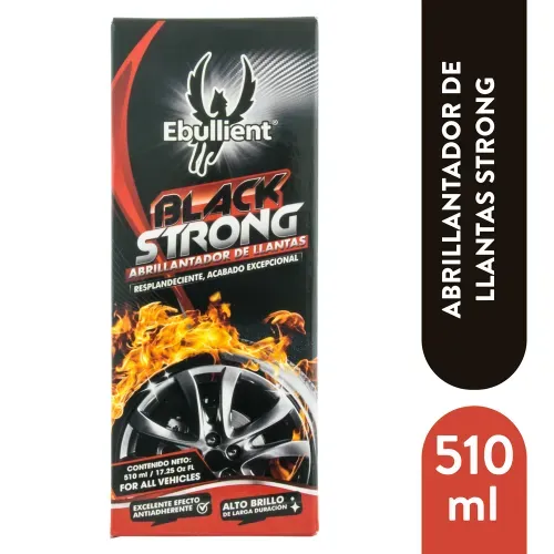 Abrillantador Llantas Ebullient Black Strong -510ml