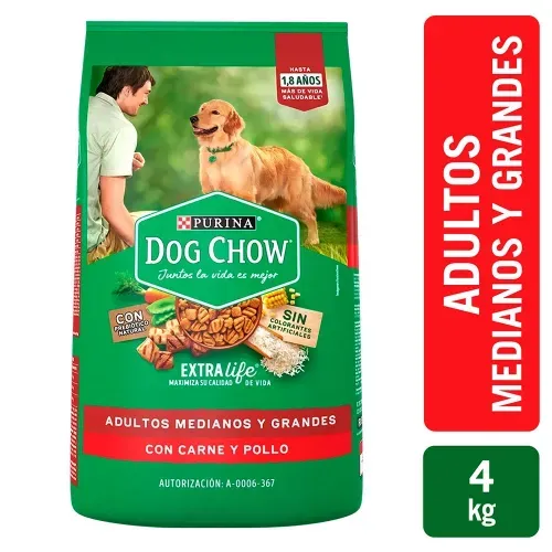 Alimento para perro Purina Dog Chow Adulto medianos y grandes - 4 kg