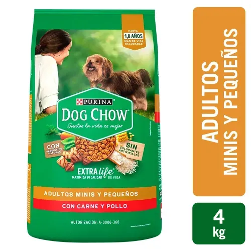 Alimento para perro Purina Dog Chow Adulto minis y pequeños - 4 kg