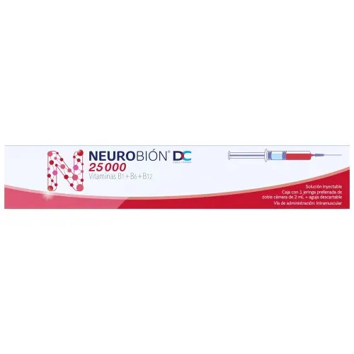 Jeringa Prellenada Neurobión DC 25000 S Doble Cámara - 1 Ud