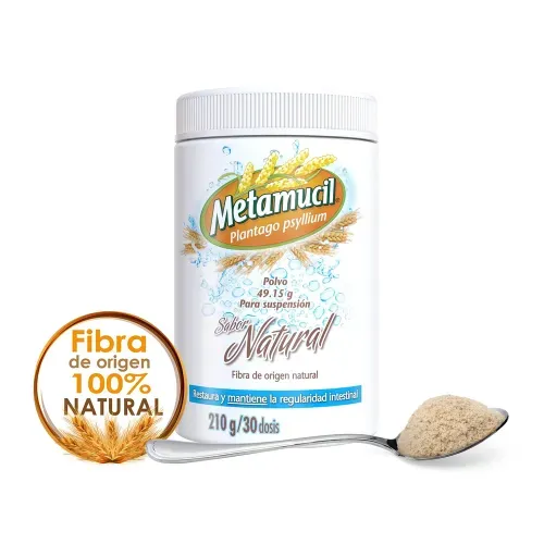 Fibra Natural Metamucil Sabor Natural 30 Dosis - 210 g