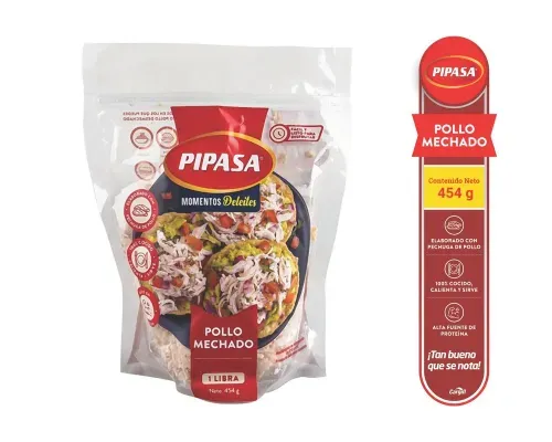 Pollo Pipasa Mechado Cocido - 454 g