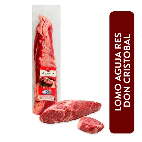 Carne Don Cristóbal de res lomo aguja nacional empacado - aproximadamente 500 g