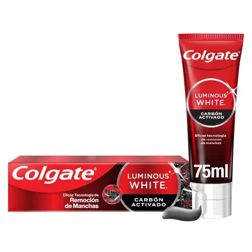 Pasta dental Colgate luminous white carbón activado - 75 ml