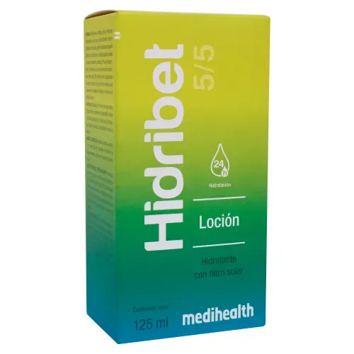 Loción Hidribet 5/5 hidratación con filtro solar - 125 ml