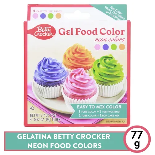 Colorante Alimentario en Gel 4 colores - 77 g