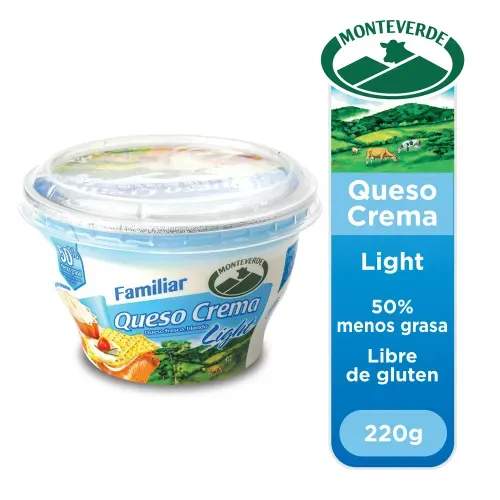 Queso crema Monteverde light  - 220 g