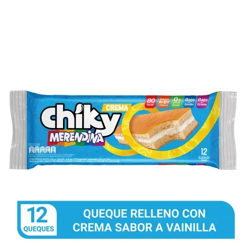 Pastelería Chiky Merendina Crema - 12 pzas