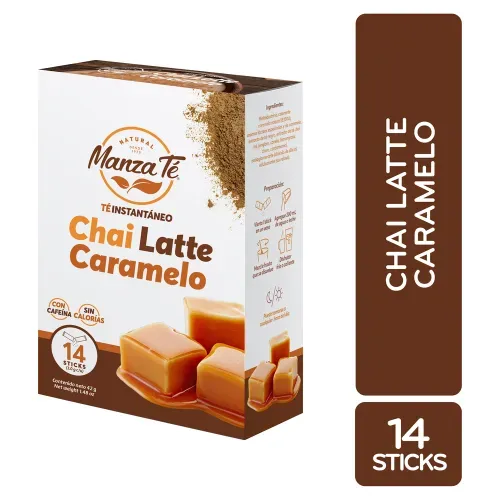 Té instantáneo ManzaTé Chai Latte Caramelo - 42 g