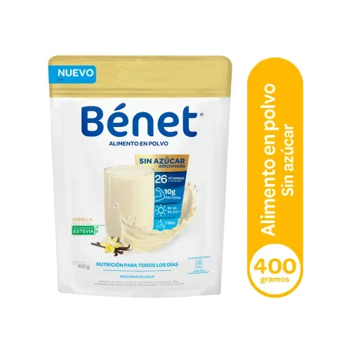 Bebida en polvo Bénet sin azúcar vainilla  - 400 g