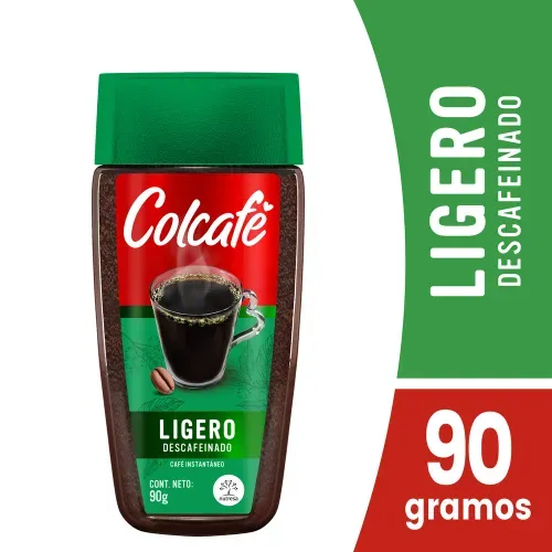 Café instantáneo Colcafé Ligero Descafeinado - 90 g
