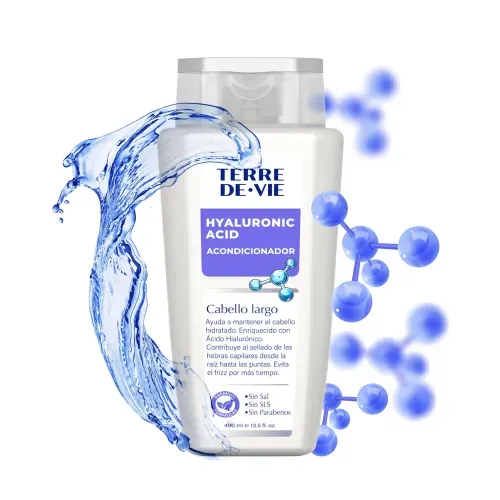 Shampoo Ácido Hialurónico Terre De Vie Cabello Largo - 400 ml
